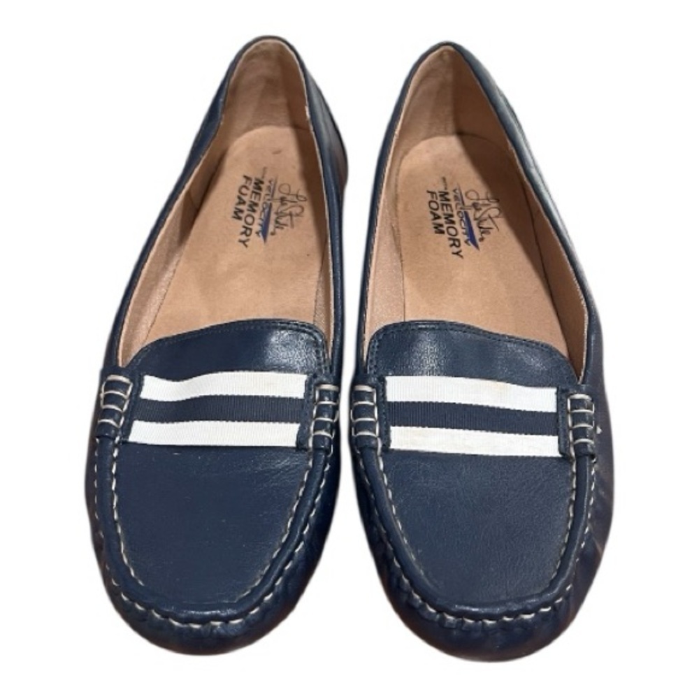 LifeStride‎ Womens Navy Loafers Size 11M Memory Foam Comfort Shoes